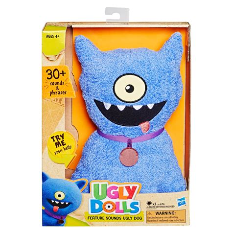 UglyDolls Feature Sounds Ugly Dog, Stuffed Plush Toy that Talks ...