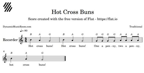 How To Play Hot Cross Buns On The Recorder For Beginners – Dynamic Music Room