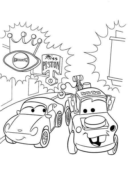 Lightning Mcqueen And Mater Coloring Pages at GetColorings.com | Free printable colorings pages ...