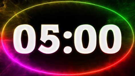 5 min COUNTDOWN TIMER ( v 710 ) 4K - YouTube