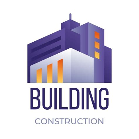 Design this Gradient Modern Building Construction Logo layout for free