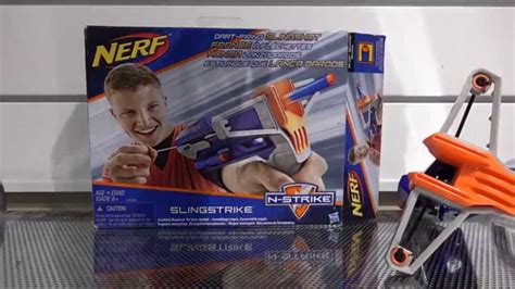 NERF N-Strike SlingStrike Blaster Unboxing and Review - YouTube