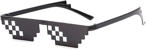 Spoof Deal With It Thug Life Glasses Meme MLG Shades Bit Pixelated Unisex Sunglasses ...