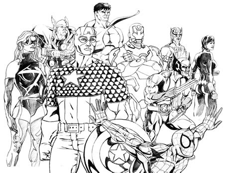 Marvel Superheroes Coloring Pages