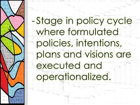 Policy Implementation