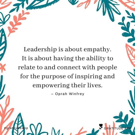 Leave a 💛 if you agree 👇 "Leadership is about empathy. It is about ...