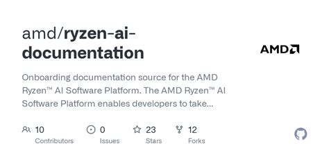 GitHub - amd/ryzen-ai-documentation: Onboarding documentation source ...