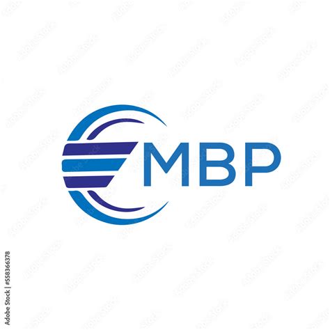 MBP letter logo. MBP blue image on white background. MBP vector logo ...