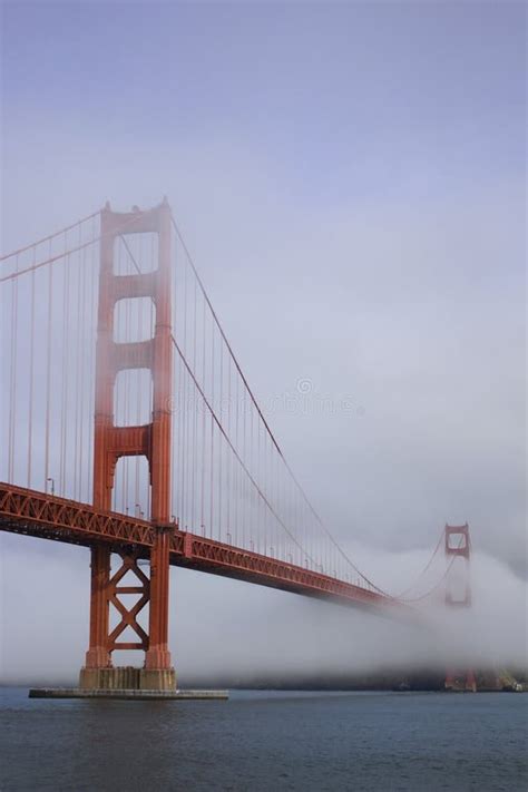 Golden Gate Bridge in Fog stock photo. Image of bridge - 91615378