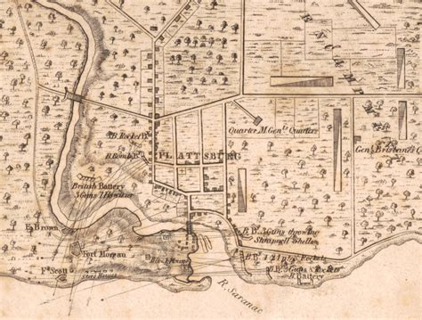 Plattsburg, New York and Lake Champlain 1814 Battle Map – Battle Archives