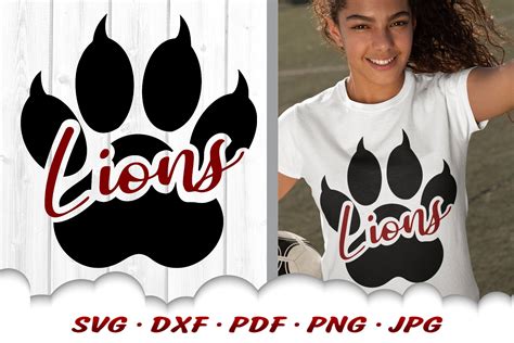 Svg Files For Cricut, Svg Cutting Files, College Signing Day, Lion ...