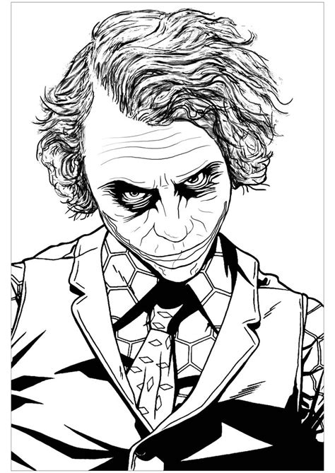 Printable Coloring Pages Joker Batman