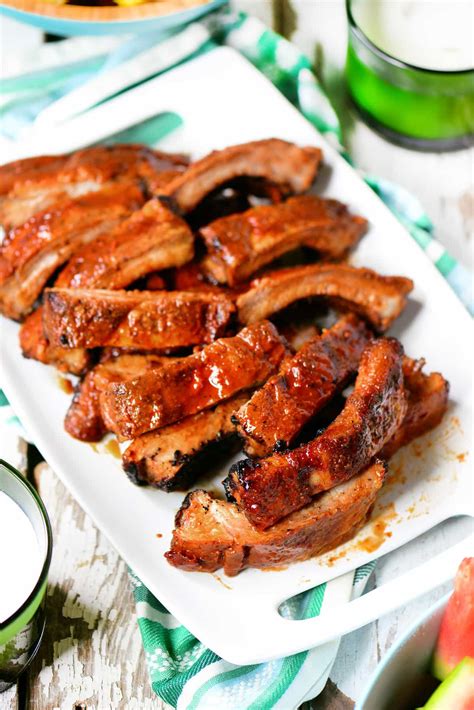 Grilled Barbecue Ribs - The Gunny Sack