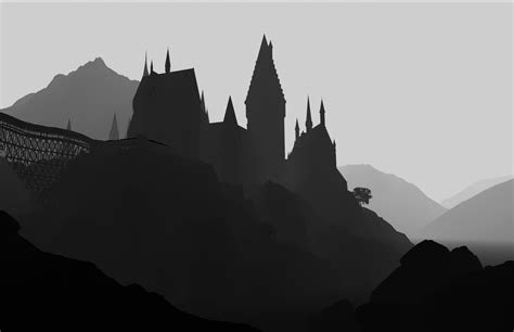 Hogwarts Castle Silhouette