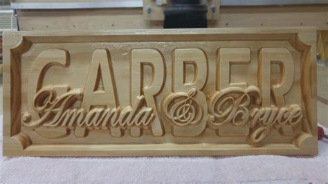 Text-on-Text carving done with my home built CNC Machine | Carved wood signs, Carved signs, Wood ...