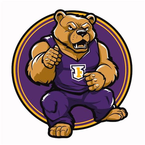 Premium Vector | Bear mascot logo design face vector template