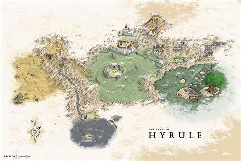 Ocarina of Time Hyrule Map Digital Download - Etsy Portugal