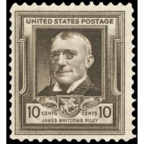 James Whitcomb Riley /N(1849-1916). American Poet. U.S. Commemorative Postage Stamp, 1940 ...