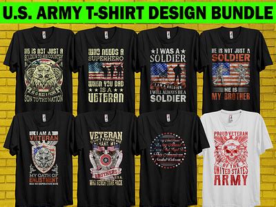 U.S. ARMY T-shirt Design Bundle by Abode_Hasan301 on Dribbble