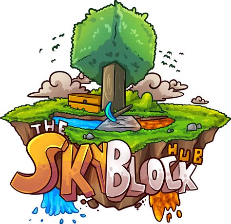 Download Illustration , Png Download - Minecraft Skyblock Server Logo, Transparent Png - vhv