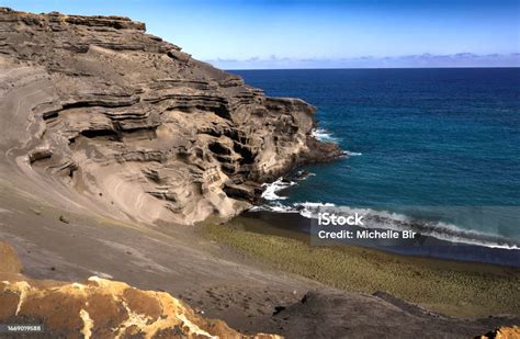 Green Sand Beach Stock Photo - Download Image Now - Abstract, Backgrounds, Bay of Water - iStock