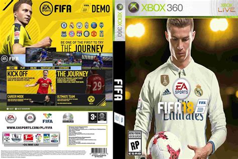 Tudo Capas 04: Fifa 18 - Capa & Label 02 Game XBox 360