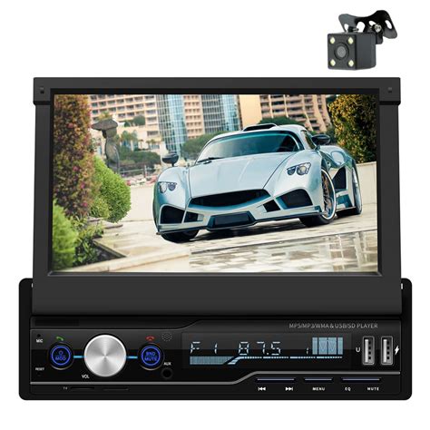 Buy Single Din Car Stereo with 7 Inch Motorized Flip Out Touchscreen ...