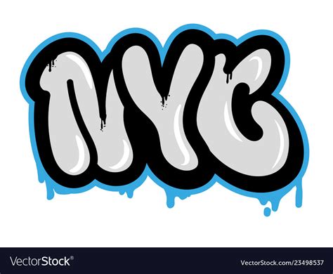 Nyc graffiti Royalty Free Vector Image - VectorStock