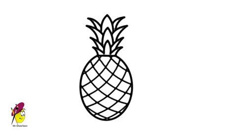 Pineapple - how to draw Pineapple - easy Drawing - YouTube