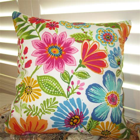 SPRING Floral OUTDOOR Pillow Cover Patio Porch Decorative - Etsy