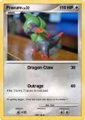 Pokémon Fraxure 4 4 - dual chop - My Pokemon Card