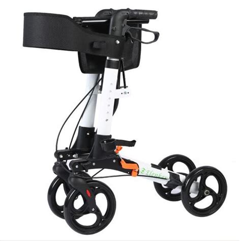 2019 Folding Ultra Lightweight 4 Wheeled Rollator Walker Medical Frame ...