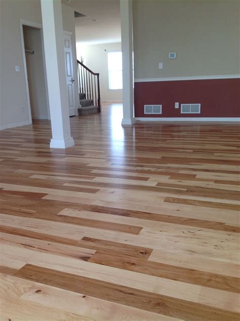 New hickory floors | Hickory flooring, Refinishing floors, Wood floor installation