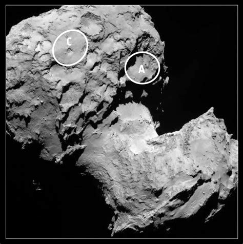 Ministry of Space Exploration: Comet 67P/Churyumov-Gerasimenko: Potential Landing Sites A and C