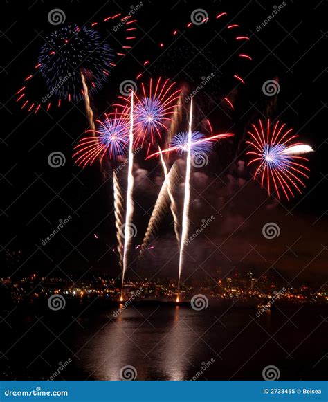 Space Scened Fireworks stock image. Image of party, city - 2733455