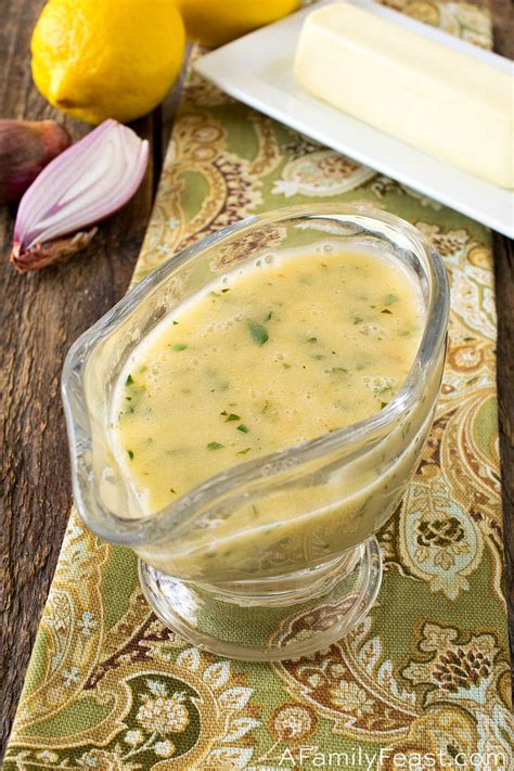 Lemon Butter Sauce (For Vegetables, Seafood, & Chicken) - A Family Feast®