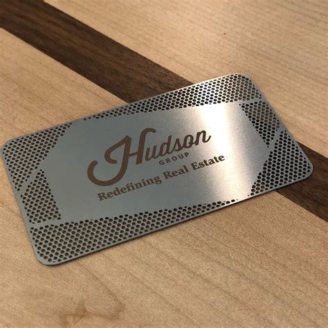 Stainless Steel Metal Business Card for a Real Estate Agent. | Metal business cards, Business ...