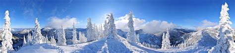 panoramas, Winter, Forest, Snow, Mountain, Trees, Road, Clouds, Nature, Landscape, White ...