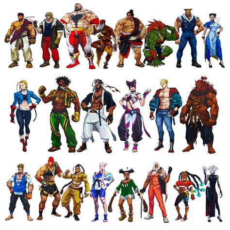 Characters Roster Concept Art - Street Fighter 6 Art Gallery