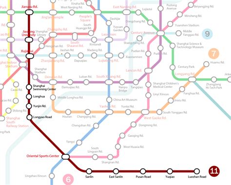 Shanghai Metro Line Map