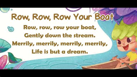 Row, Row, Row Your Boat 51Talk song with Lyrics - YouTube