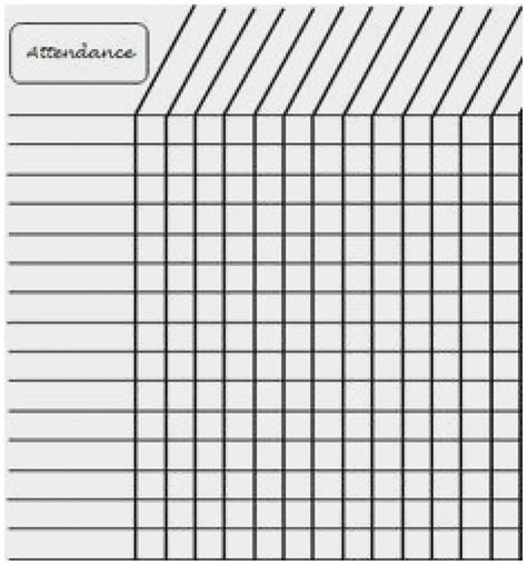 Free Printable Sunday School Attendance Sheet | Free Printable A to Z