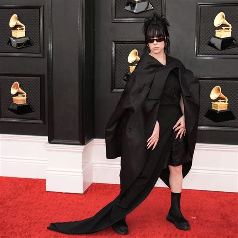 Billie Eilish at the 2022 Grammys Red Carpet