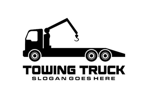 Premium Vector | Tow Service Towing Truck Company Logo Template Vector