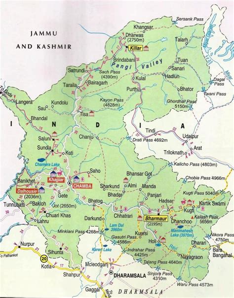 Map of District | District Chamba, Government of Himachal Pradesh | India