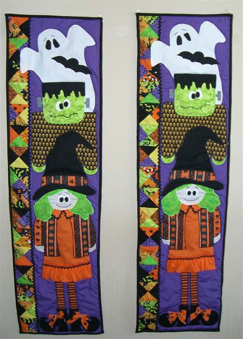 Halloween Wall Hangings for my Daughters - Quiltingboard Forums