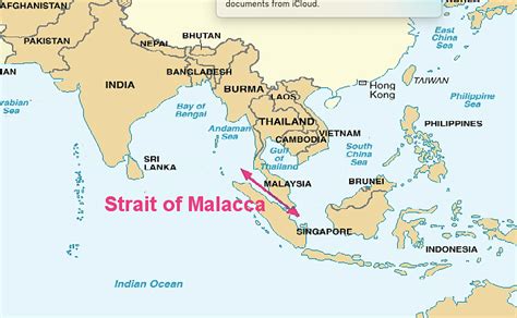 Map of the Strait of Malacca (Illustration) - World History Encyclopedia