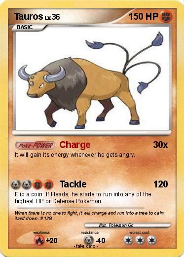 Pokémon Tauros 116 116 - Charge - My Pokemon Card