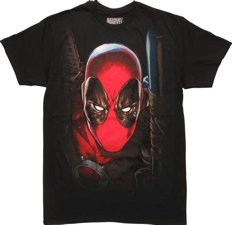 Deadpool Face Mesh Outline T-Shirt - Walmart.com