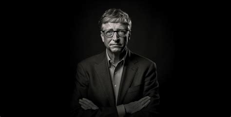 Premium Photo | Bill Gates portrait in black and white hd wallpaper